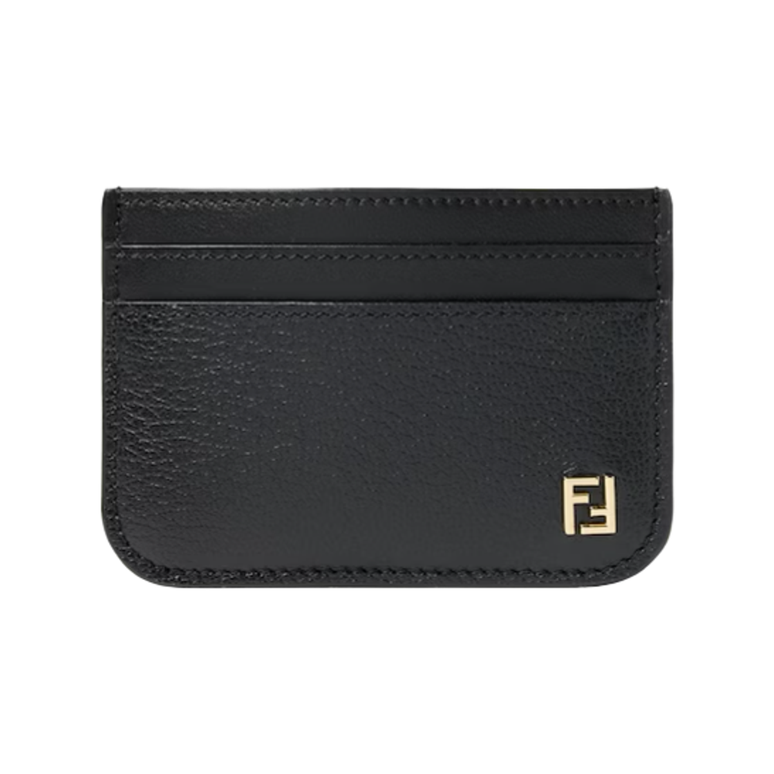 8M0586B08EF0QA1 Fendi FF Leather Card Case Black