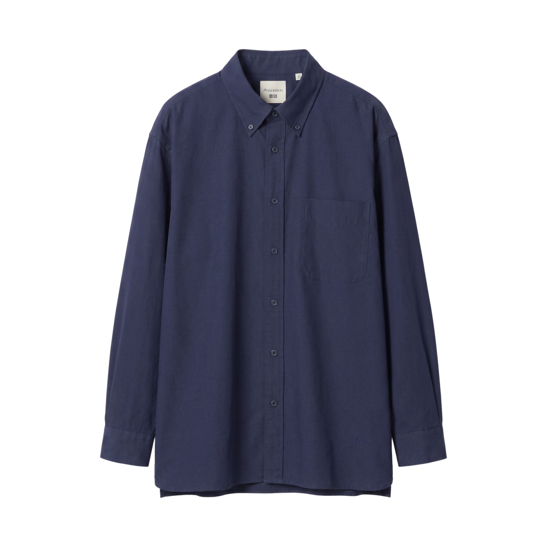 488796-69 Uniqlo x JW Anderson Oxford Oversized Shirt Navy