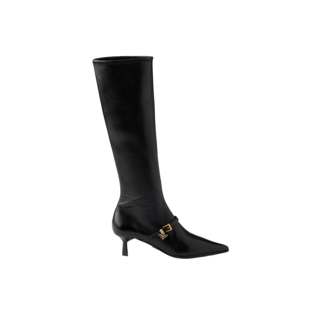 1W649O-L68-F0002 (W) Prada Stretch Nappa Leather Boots Black