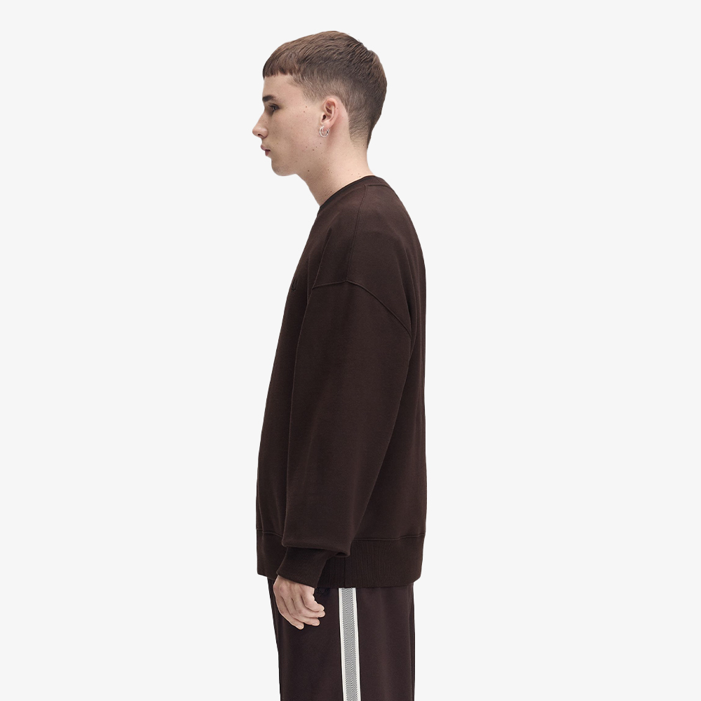 프레드페리 오버사이즈드 팁드 스웻셔츠 리치브라운(Fred Perry Oversized Tipped Sweatshirt Rich Brown) - 3