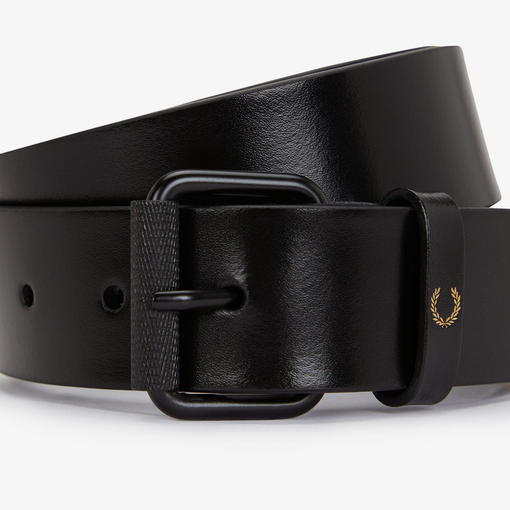 프레드페리 클래식 레더 벨트 블랙(Fred Perry Classic Leather Belt Black) - 3