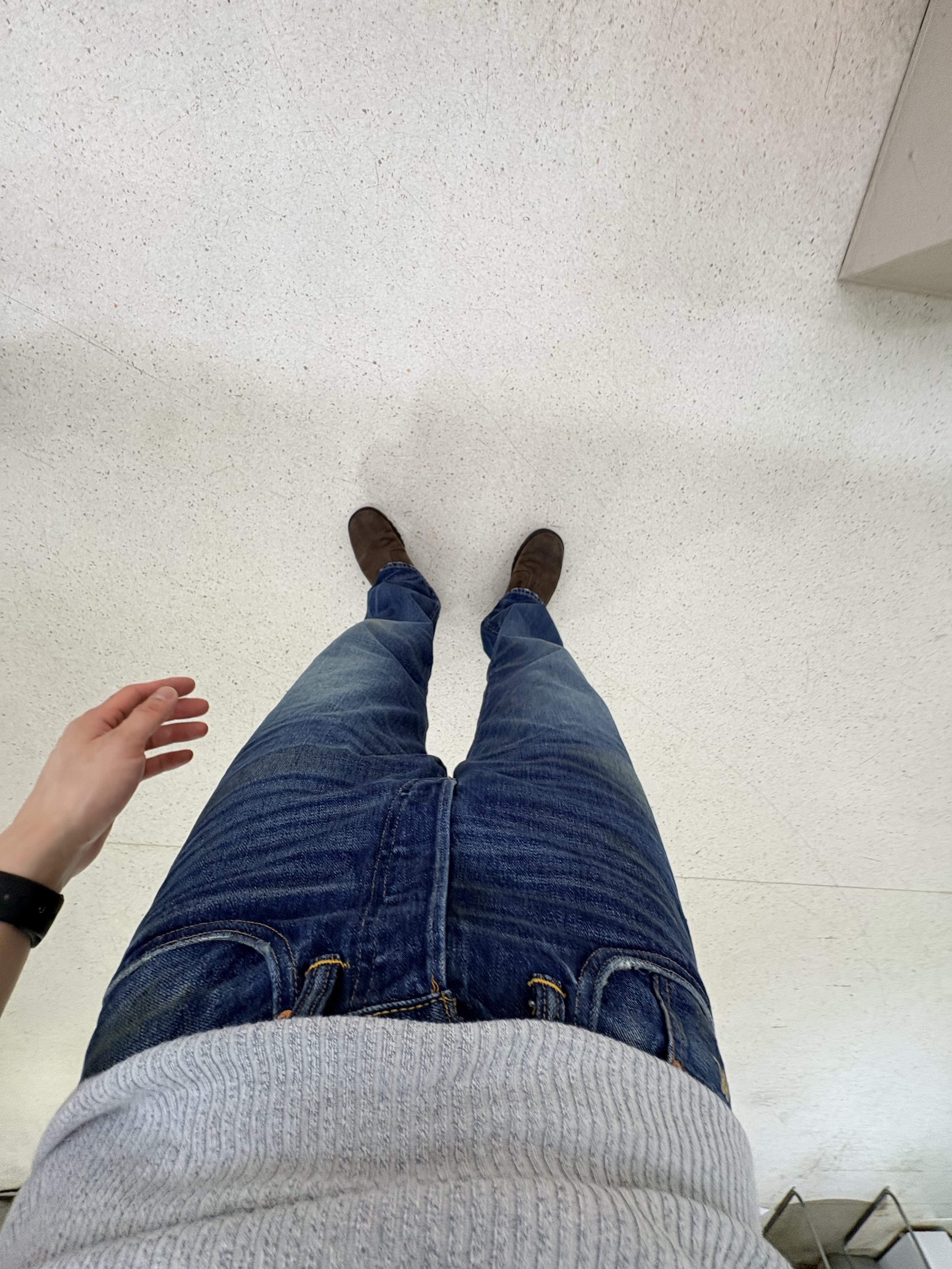 Double RL Vintage 5 Pocket Selvedge Jeans Grandfalls Wash 착용 스타일 - 2