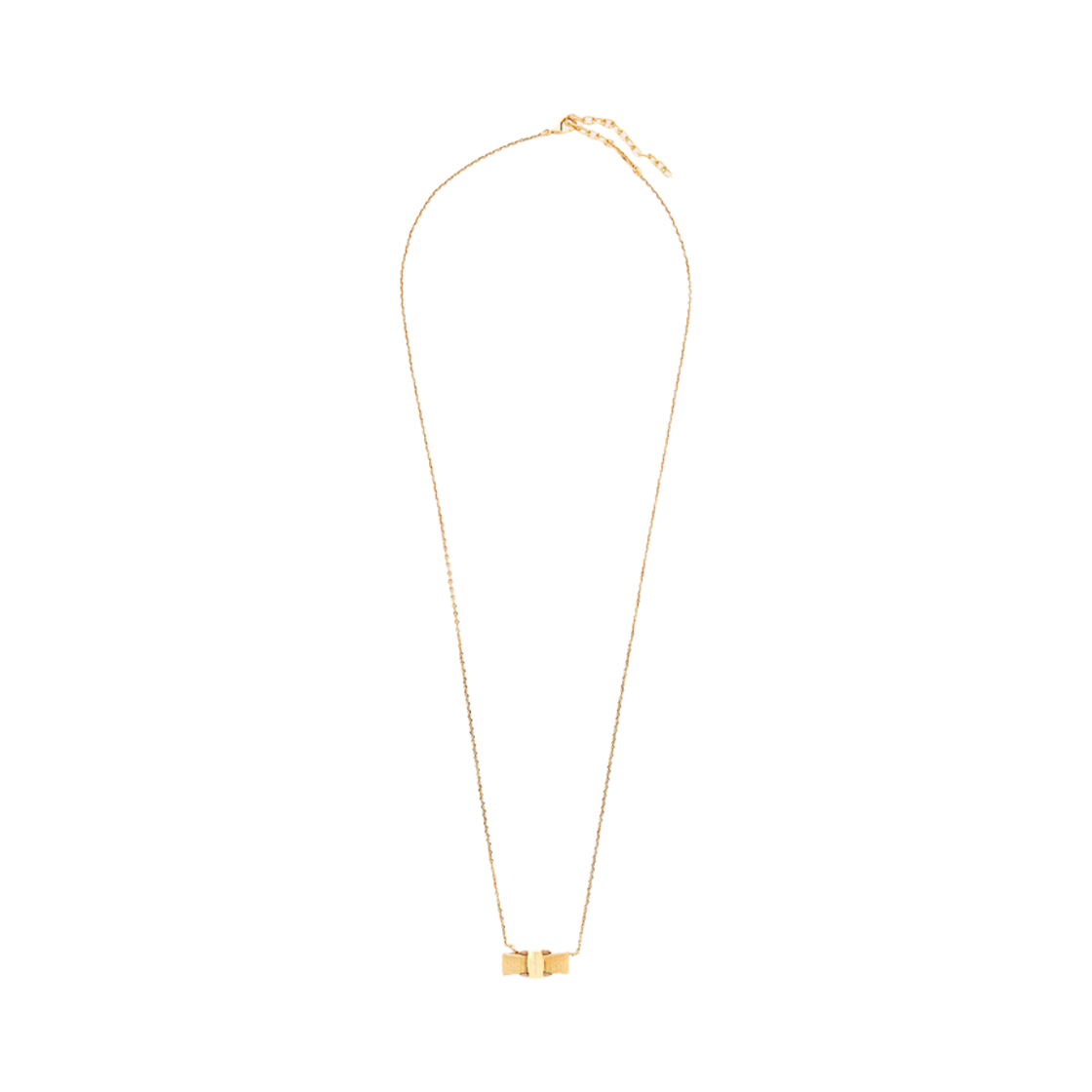 76-0547 0998985 [25% 쿠폰] (W) Ferragamo Vara Pendant Necklace Brass & Gold