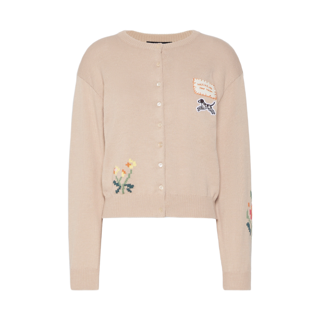 (W) 위켄드 막스마라 테이에라 코튼 가디건 샌드((W) Weekend Max Mara Teiera Cotton Cardigan Sand) - 1