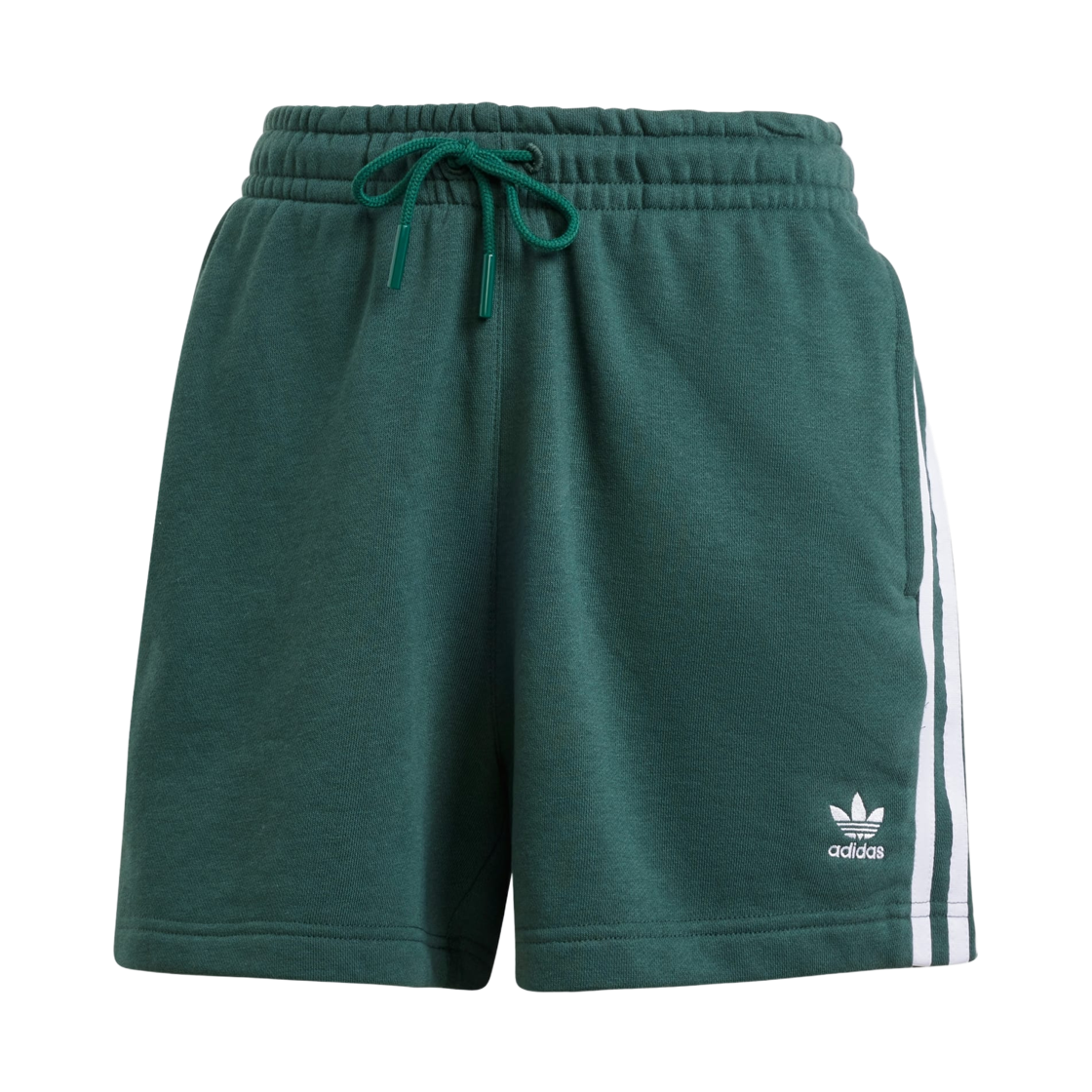 IY2156 (W) Adidas 3-Stripes French Terry Shorts Mineral Green - KR Sizing