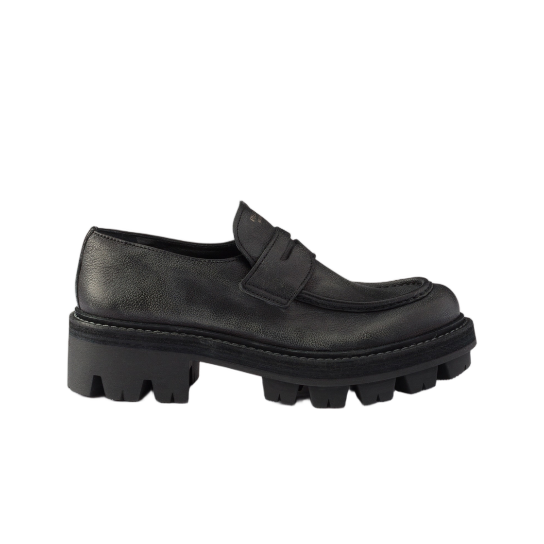 1D696O-Y9S-F0002 (W) Prada Leather Loafers Black