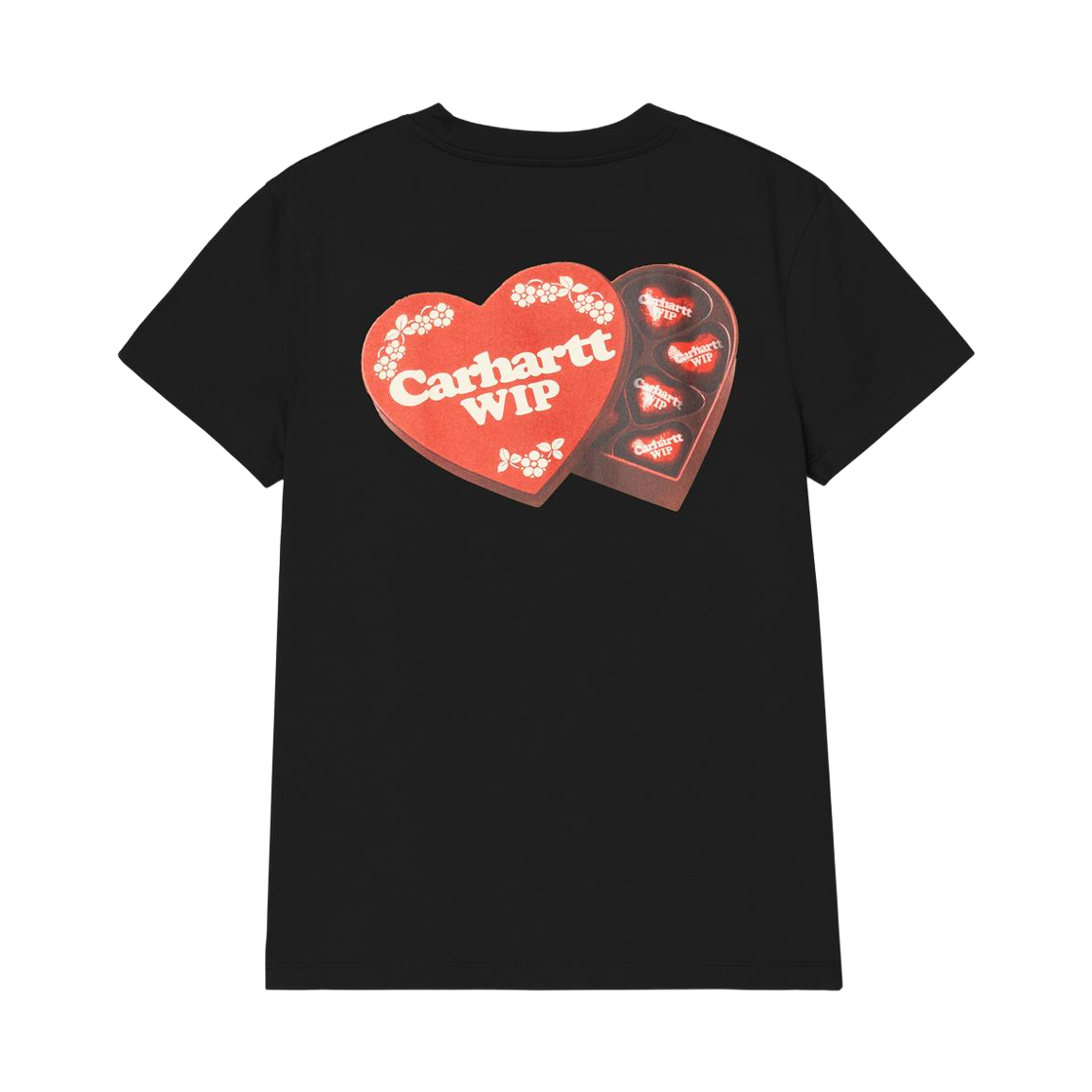 (W) 칼하트 WIP 숏슬리브 하트 케이스 티셔츠 블랙((W) Carhartt WIP S/S Hartt Case T-Shirt Black) - 2
