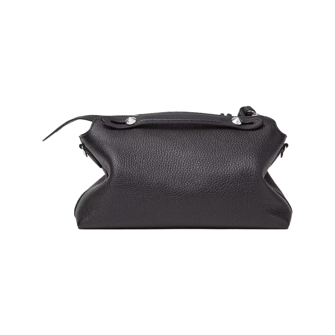펜디 바이 더 웨이 소프트 미디움 에보니 쿼이오 로마노 레더 백 블랙(Fendi By The Way Soft Medium Ebony Cuoio Romano Leather Bag Black) - 2