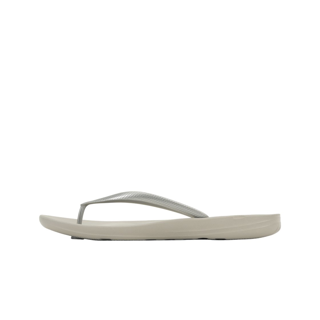 (W) 핏플랍 아이쿠션 얼고노믹 플립플랍 실버((W) FITFLOP Iqushion Ergonomic Flip Flops Silver) - 3