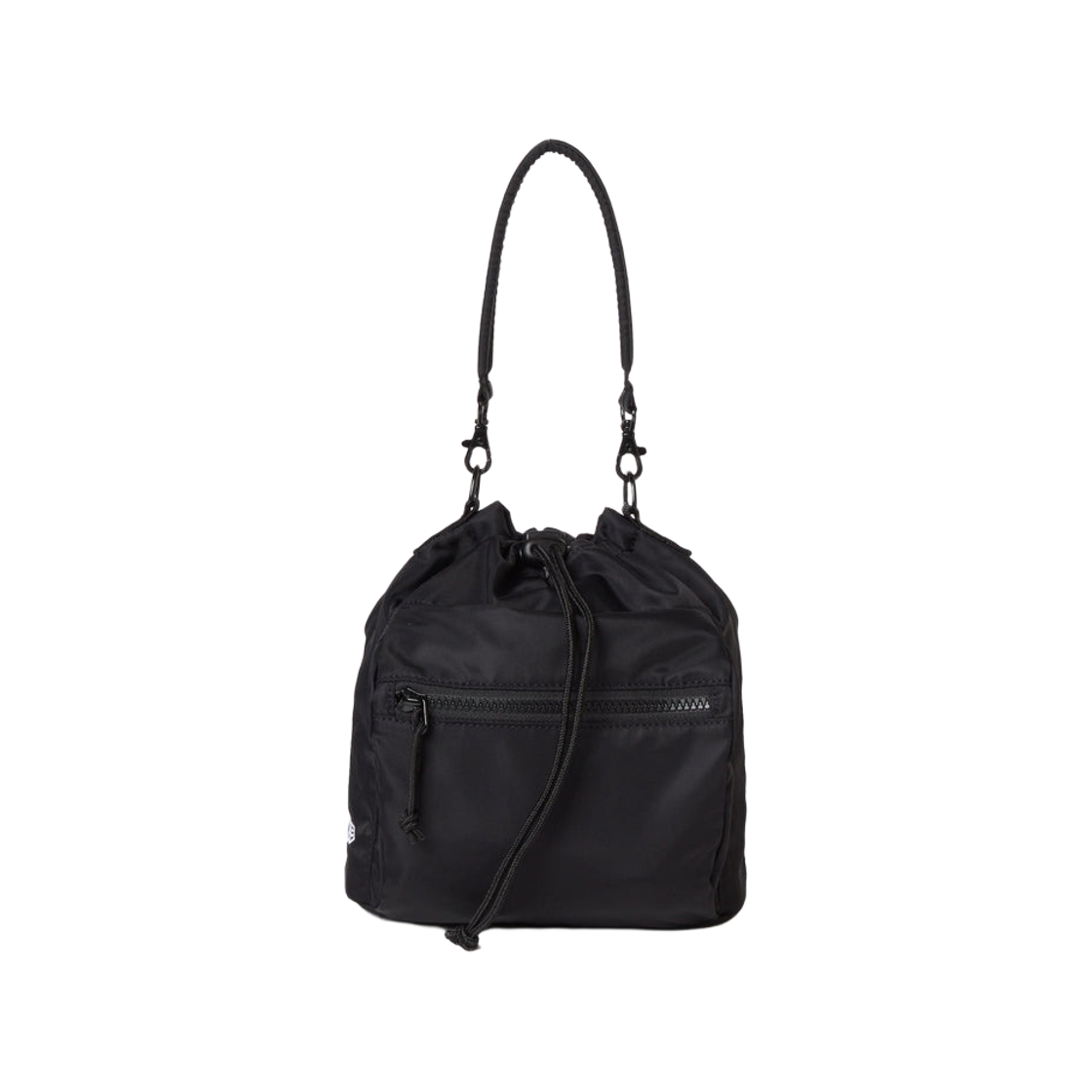 뉴에라 나일론 트윌 투웨이 드로스트링 피우치 3L 블랙(New Era Nylon Twill 2Way Drawstring Pouch 3L Black)