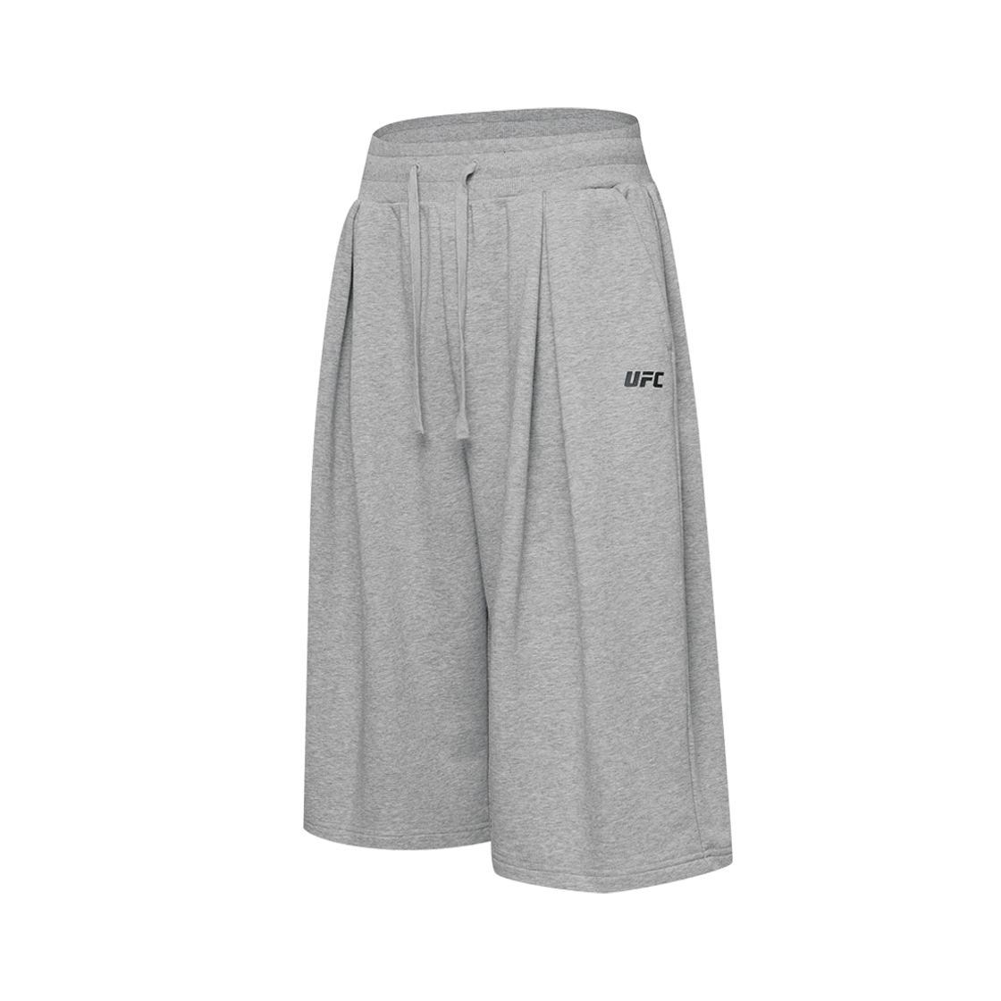 유에프씨 스포츠 테이크다운 메가핏 버뮤다 쇼츠 멜란지 그레이 U2SPX2311MG(UFC SPORT Takedown Mega Oversized Fit Bermuda Shorts Melange Grey) - 2