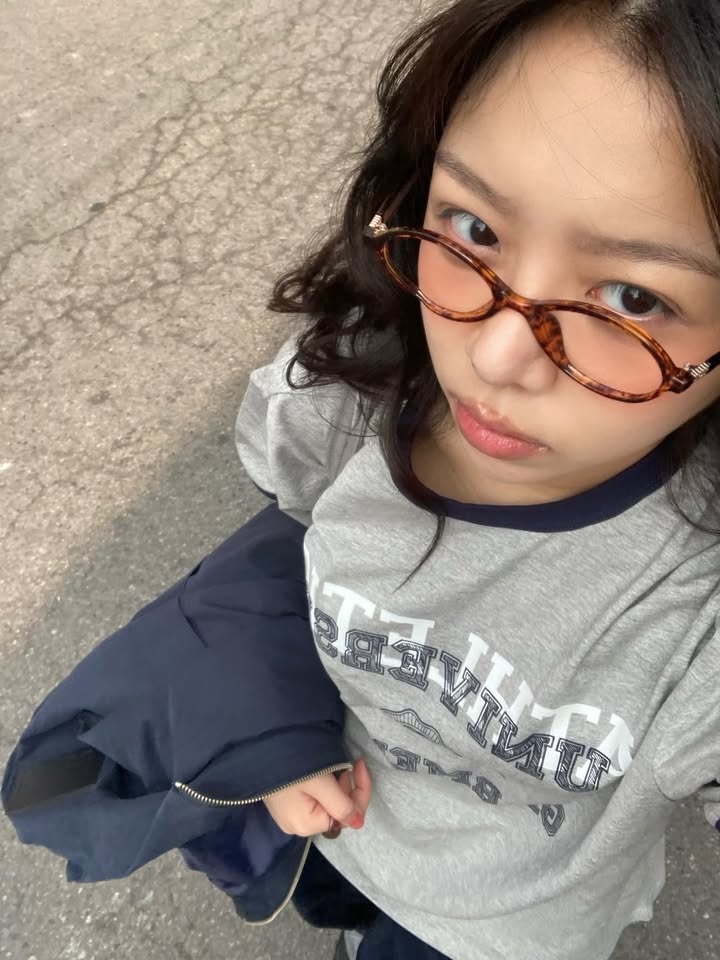 UNIVERSE GARMENT UG Athletic Ringer T-Shirt Melange Grey 착용 스타일