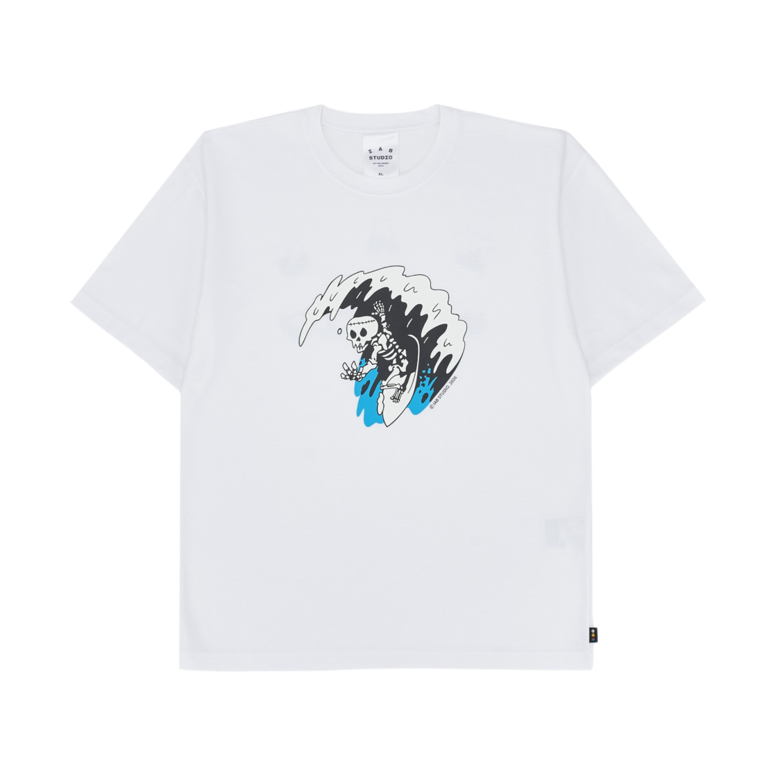 아이앱 스튜디오 서퍼링 본 티셔츠 화이트(IAB Studio Surfing Bone T-Shirt White) - 1