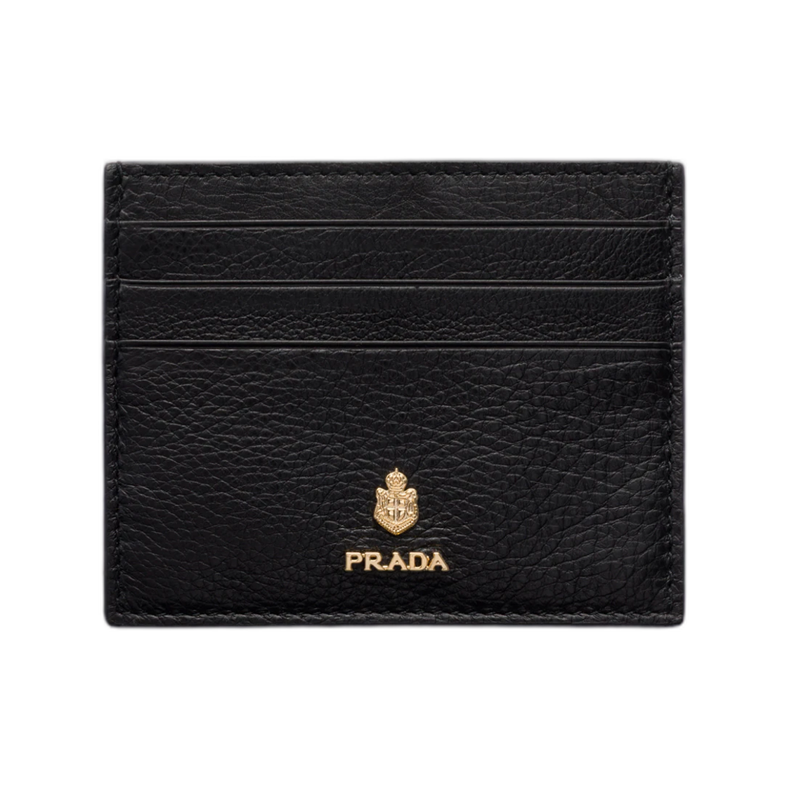1MC025-2ZSN-F0002 Prada Leather Card Holder Black