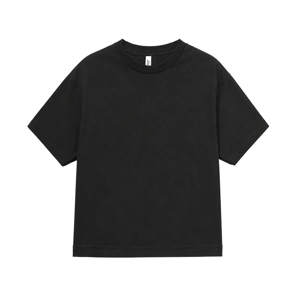 트리플에이 세미크롭 티셔츠 블랙(AAA Semi-cropped T-shirt Black)