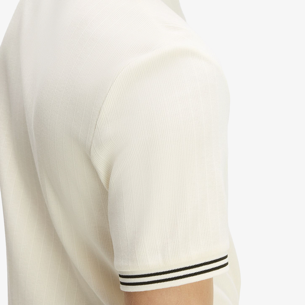 프레드페리 립 저지 티셔츠 에크루(Fred Perry Ribbed Jersey T-Shirt Ecru) - 5