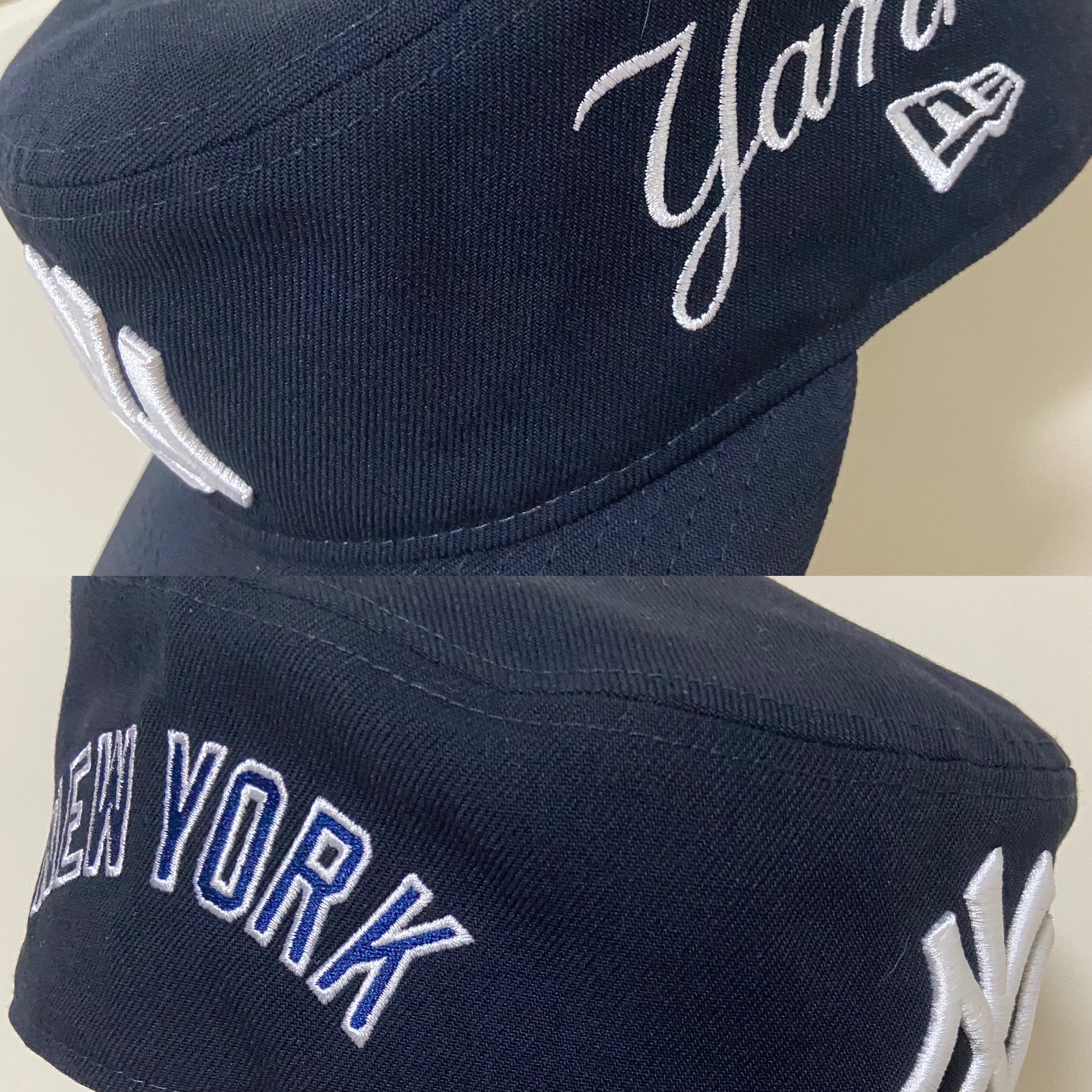 New Era MLB New York Yankees Pillbox Series Ball Cap Navy 착용 스타일