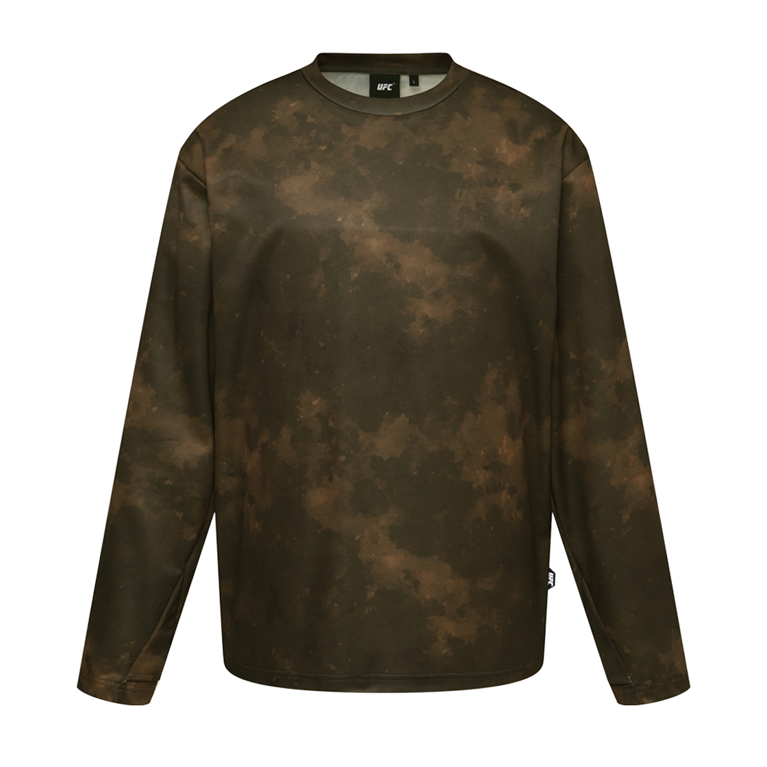 유에프씨 스포츠 더스트 다잉 릴렉스핏 긴팔 티셔츠 커피 브라운 U4TTX3102CB(UFC SPORT Dust Dyeing Relaxed Fit Ls Coffee Brown) - 1