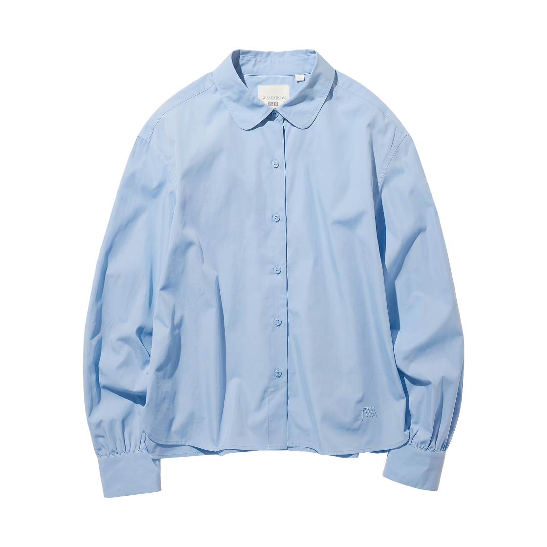 488560-60 (W) Uniqlo x JW Anderson Cotton Volume Sleeve Shirt Light Blue