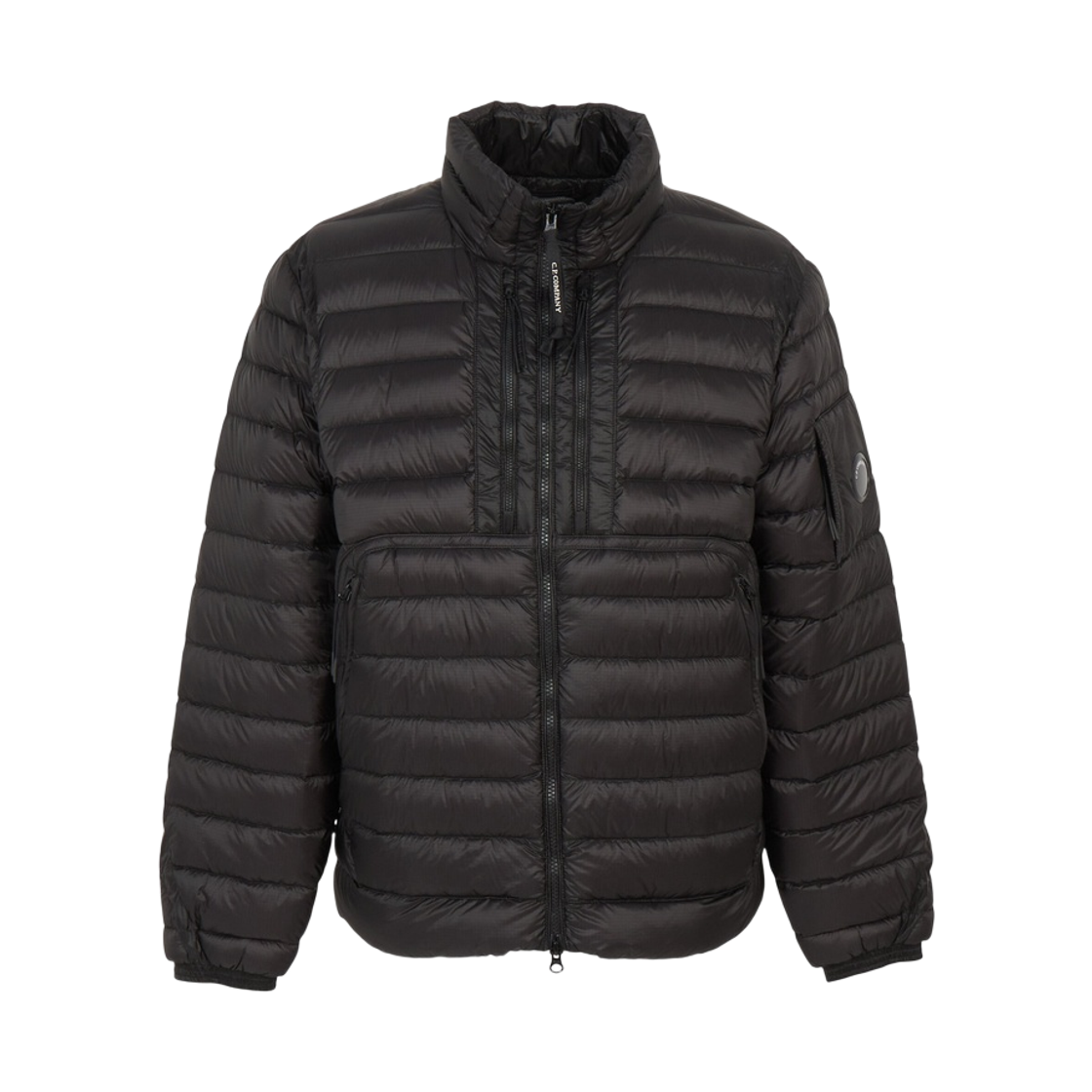 21CMOW022A110416A999 C.P. Company D.D. Shell Lens Down Jacket Black - 26FW