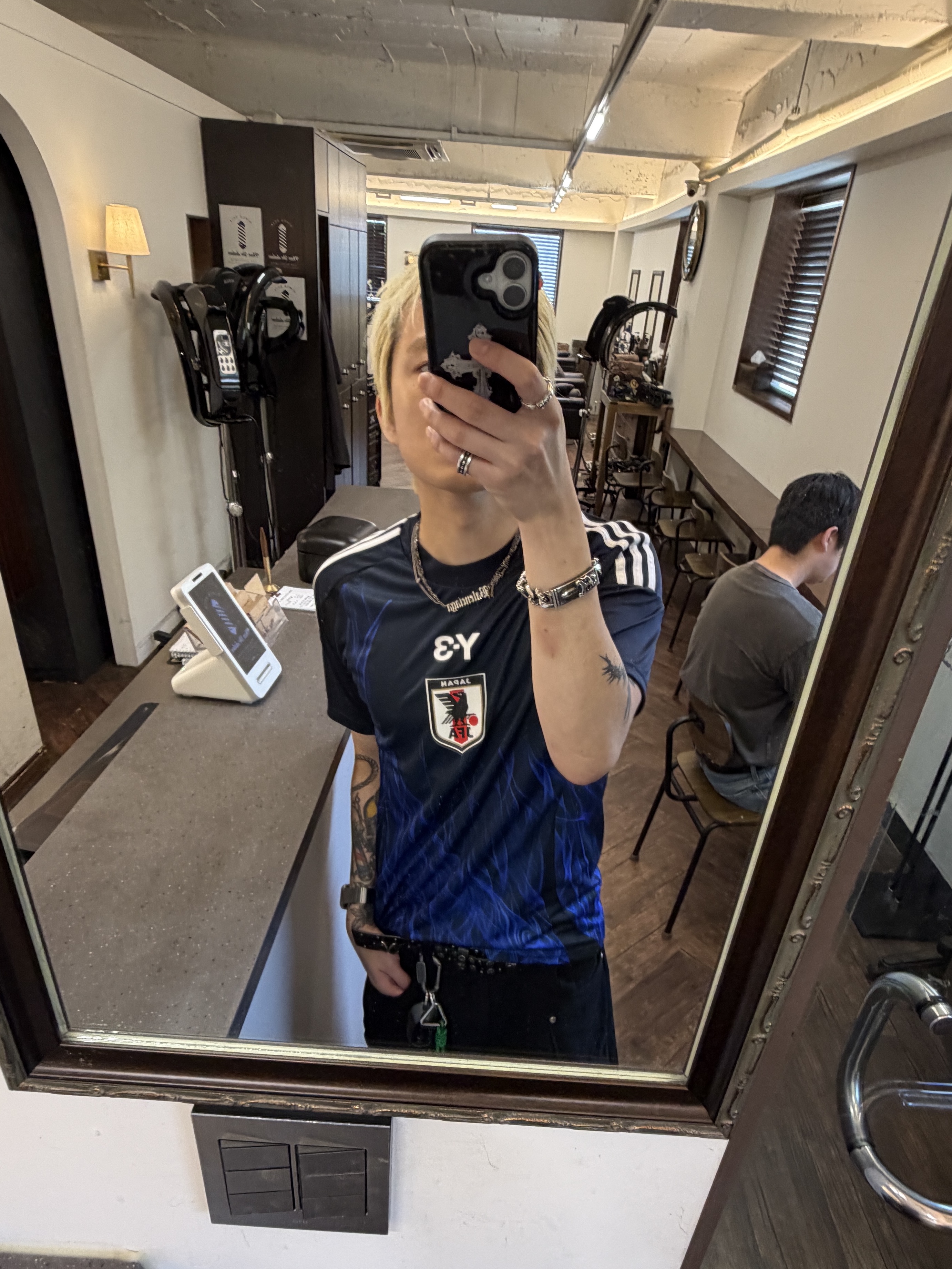 Y-3 Japan 2024 Home Replica Jersey Legend Ink - KR Sizing 착용 스타일