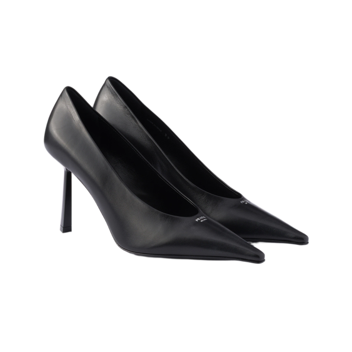 (W) 프라다 레더 펌프스 블랙((W) Prada Leather Pumps Black) - 2