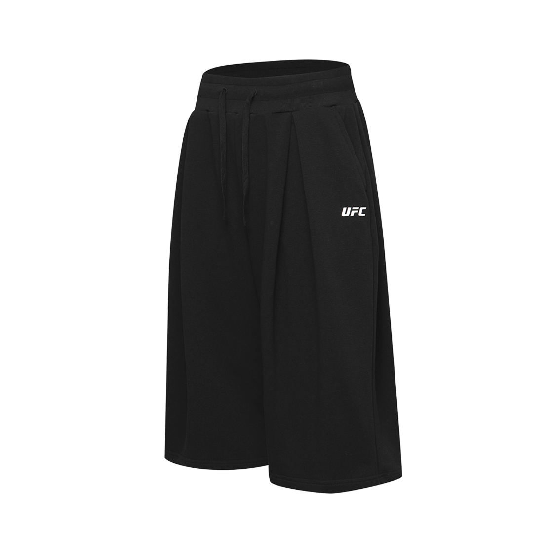 유에프씨 스포츠 테이크다운 메가핏 버뮤다 쇼츠 블랙 U2SPX2311BK(UFC SPORT Takedown Mega Oversized Fit Bermuda Shorts Black) - 2