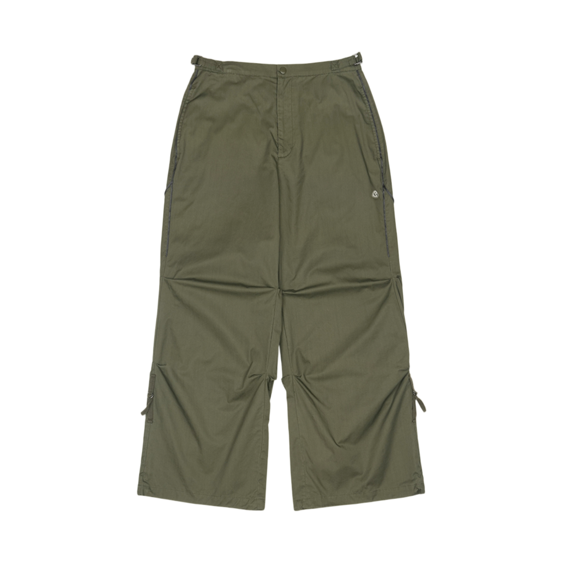 - (W) Coyseio Washed Strap Line Pants Khaki