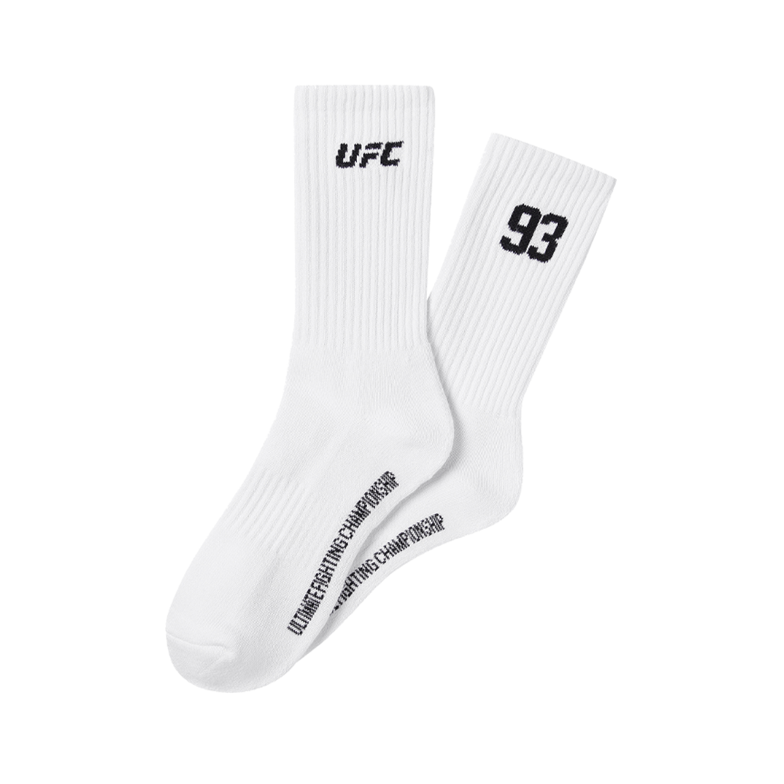 유에프씨 스포츠 고딕 93 크루 삭스 (2PACK) 화이트 U2SCX3302WH(UFC SPORT Gothic 93 Crew Socks (2Pack) White)