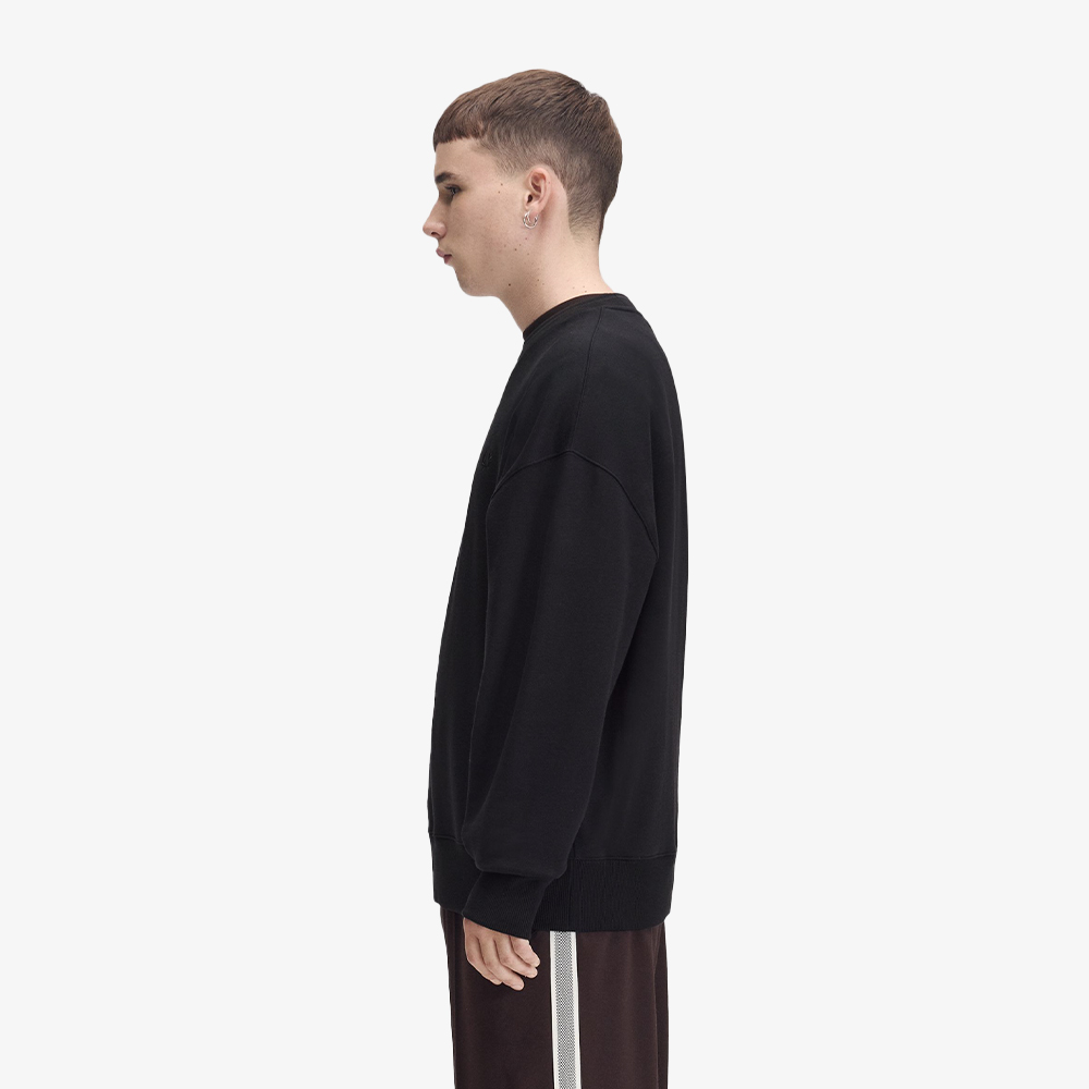 프레드페리 오버사이즈드 팁드 스웻셔츠 블랙(Fred Perry Oversized Tipped Sweatshirt Black) - 3