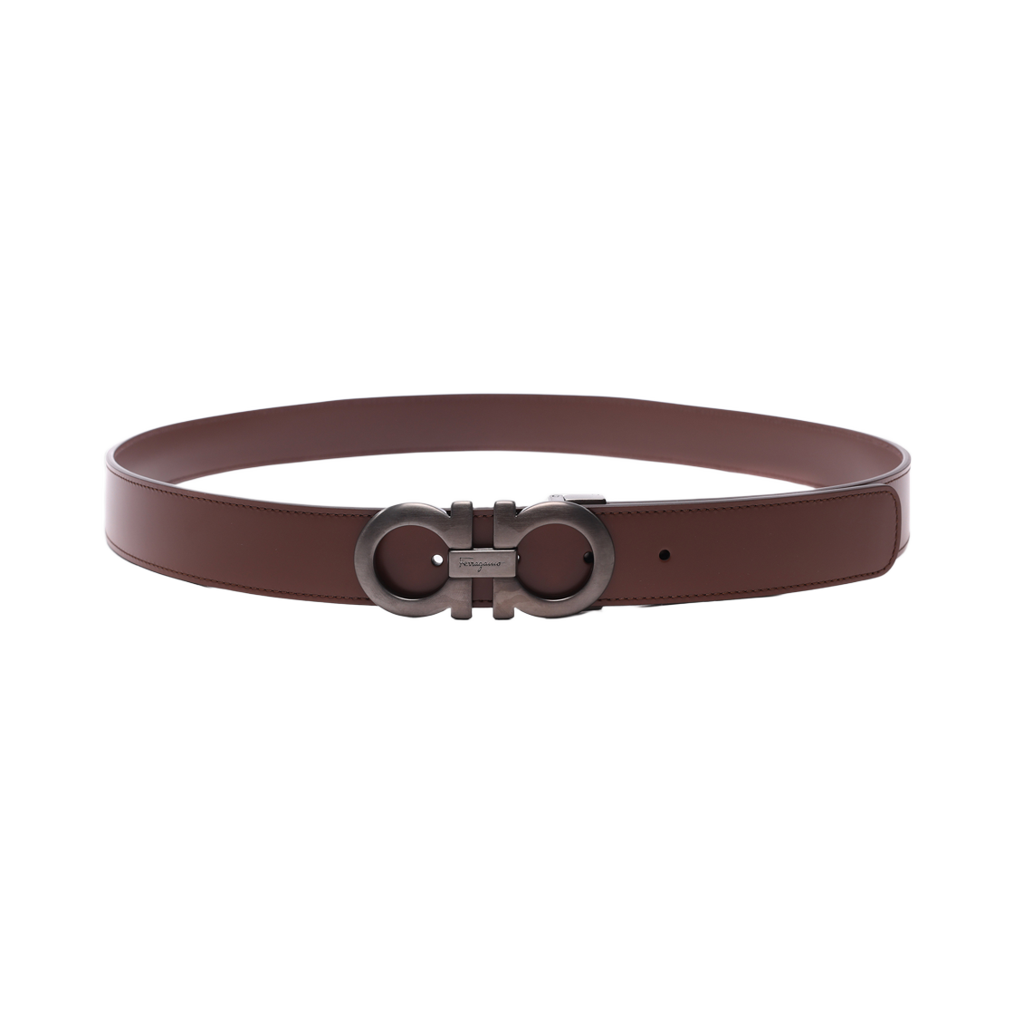 67 5542 764157 23F [25% 쿠폰] Ferragamo Reversible and Adjustable Gancini Belt Brown Dark Brown