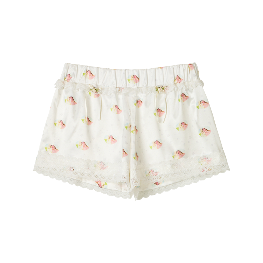 유쓰배쓰 x 못카 레이스 슬립 쇼츠(YOUTHBATH x Motka Lace Slip Shorts) - 1