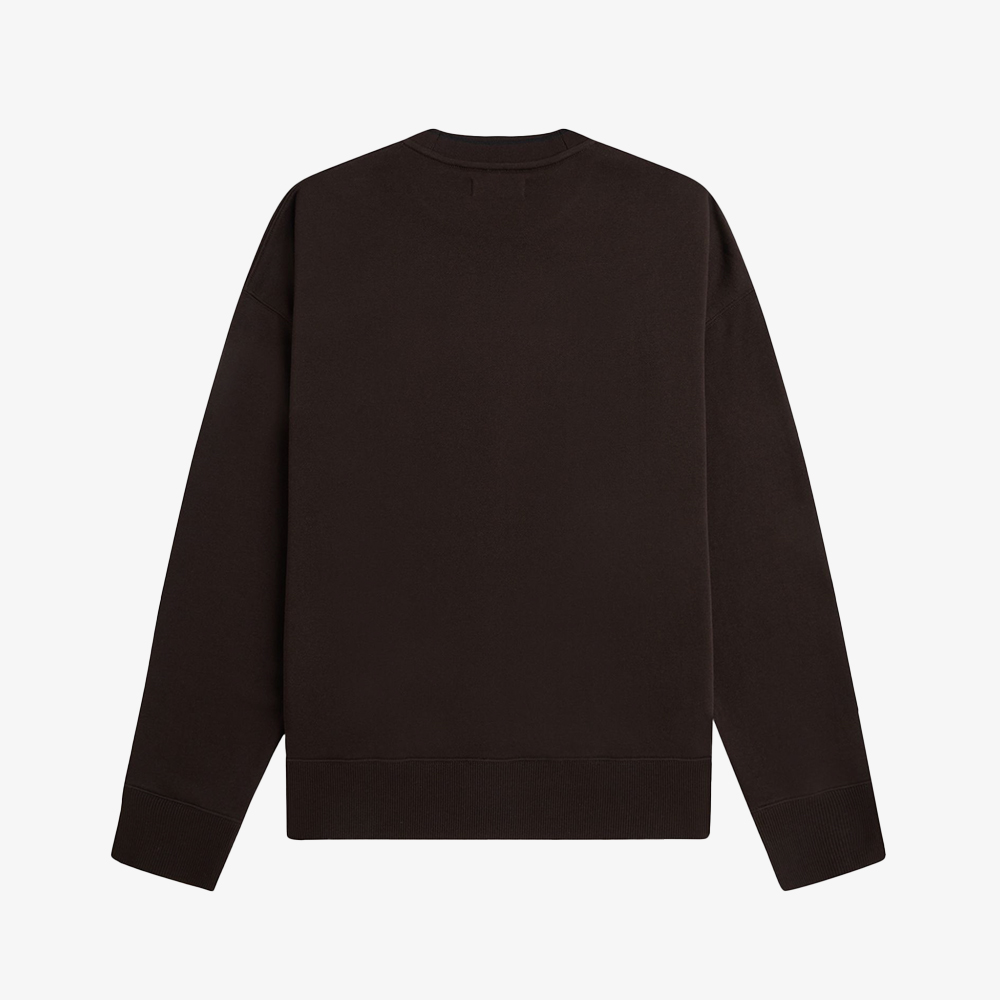 프레드페리 오버사이즈드 팁드 스웻셔츠 리치브라운(Fred Perry Oversized Tipped Sweatshirt Rich Brown) - 6