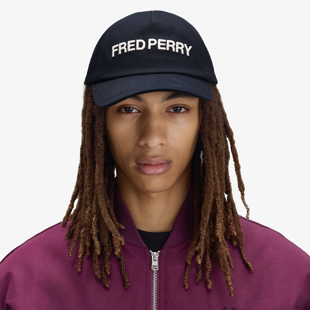 프레드페리 Hb 그래픽 트윌 캡 네이비 화이트(Fred Perry Hb Graphic Twill Cap Navy White) - 4