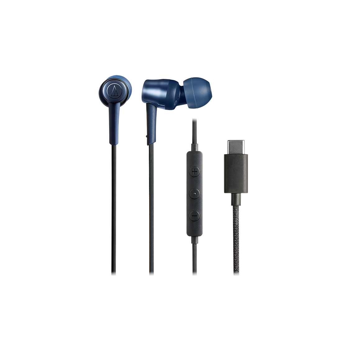 ATH-CKD30C USB Type-C BL Audio-Technica ATH-CKD30C USB Type-C In-Ear Headphones Blue