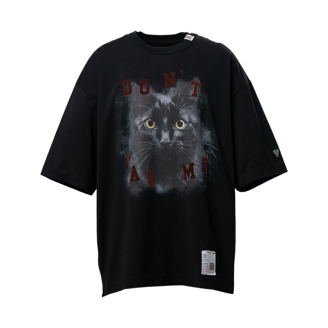 메종 미하라 야스히로 캣 프린티드 티셔츠 블랙(Maison Mihara Yasuhiro Cat Printed T-Shirt Black) - 1