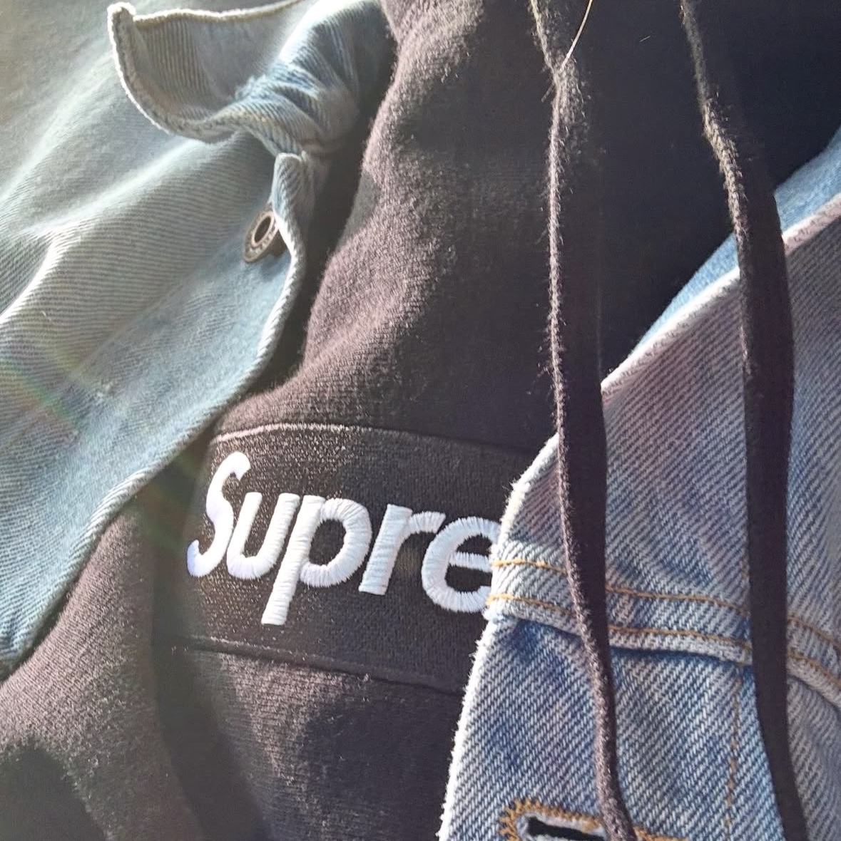 Supreme Box Logo Hooded Sweatshirt Black - 24FW 착용 스타일