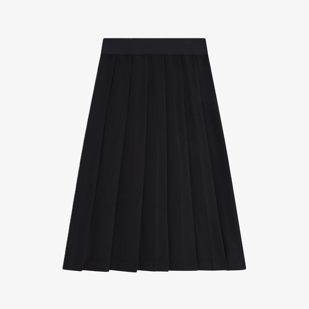 프레드페리 우먼즈 플리츠 미디 스커트 블랙(Fred Perry Womens Pleated Midi Skirt Black) - 6