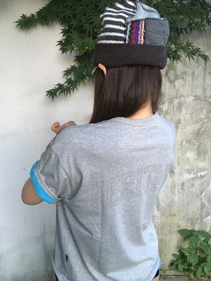 UNIVERSE GARMENT Neutro Prep RHUG T-Shirt Melange Grey 착용 스타일 - 3