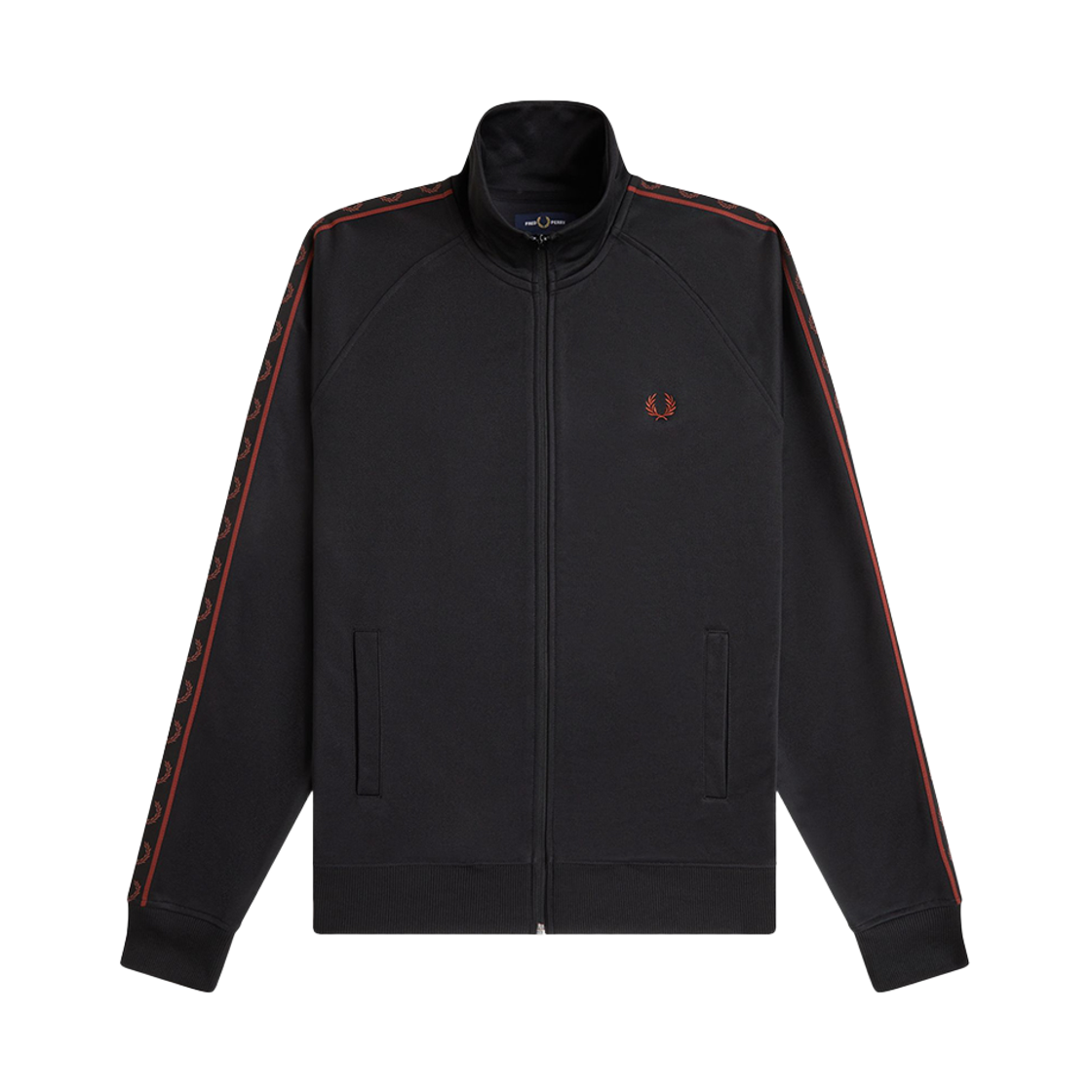 [KREAM 단독] 프레드페리 컨트라스트 테잎 트랙 재킷 블랙([KREAM 단독] Fred Perry Contrast Taped Track Jacket Black)