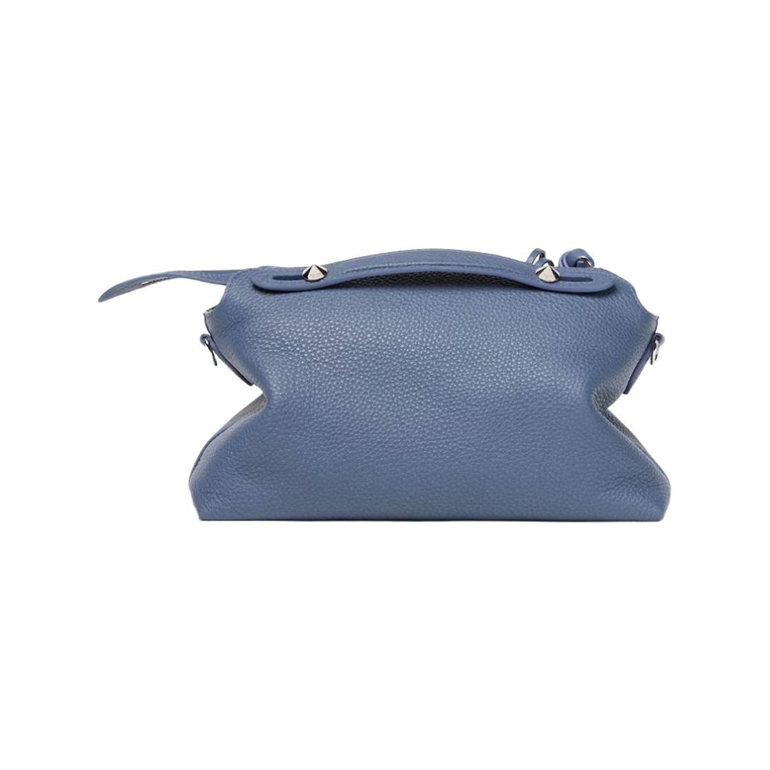 펜디 바이 더 웨이 소프트 미디움 에보니 쿼이오 로마노 레더 백 라이트 블루(Fendi By The Way Soft Medium Ebony Cuoio Romano Leather Bag Light Blue) - 2