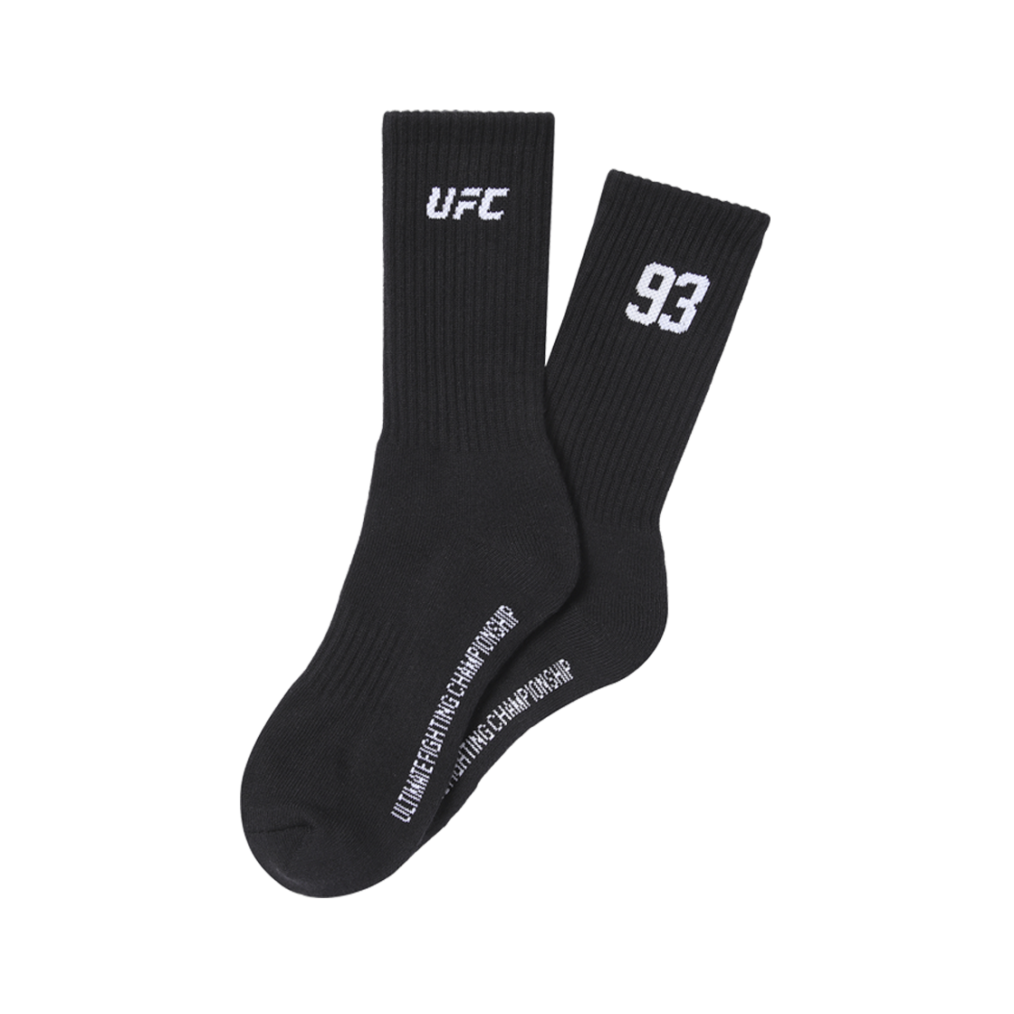 유에프씨 스포츠 고딕 93 크루 삭스 (2PACK) 블랙 U2SCX3302BK(UFC SPORT Gothic 93 Crew Socks (2Pack) Black)