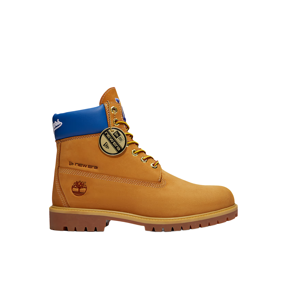 TB0A2J7TAOT Timberland x New Era Dodgers 6 Inch Waterproof Boots Wheat Dodgers