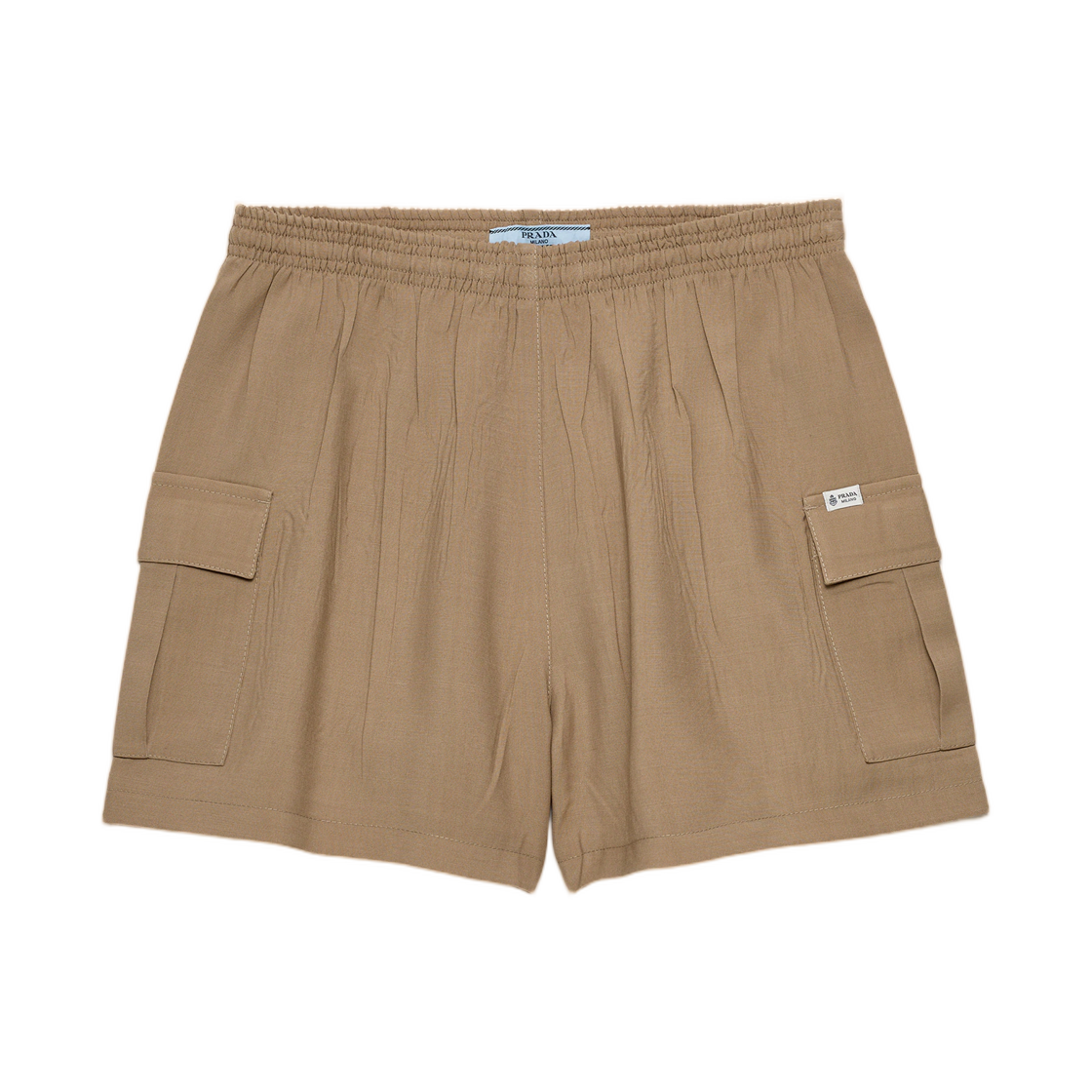 P243K-17LK-F0050 (W) Prada Light Mohair Shorts Hazelnut