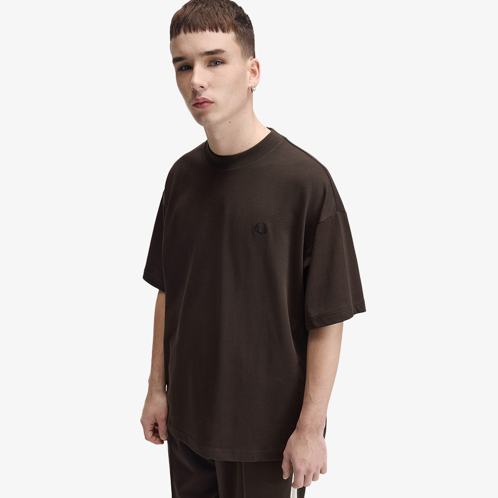프레드페리 오버사이즈드 티셔츠 리치브라운(Fred Perry Oversized T-Shirt Snow Rich Brown) - 4
