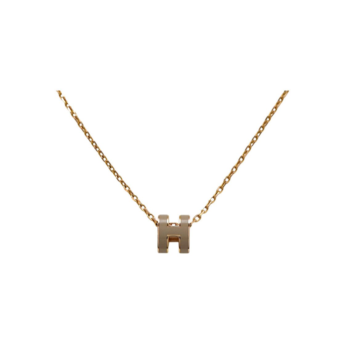 ITT8CWEAN2HA Hermes Pop H Necklace Mini