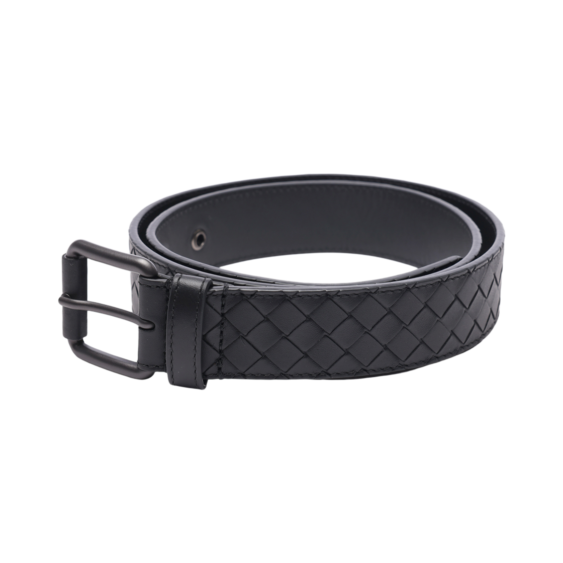 407396 V4650 1000 23F [25% 쿠폰] Bottega Veneta Hand Woven Soft Nappa Leather Belt Black