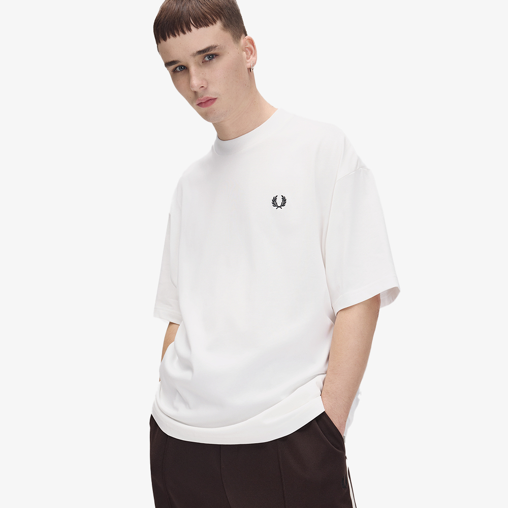 프레드페리 오버사이즈드 티셔츠 스노우화이트(Fred Perry Oversized T-Shirt Snow White) - 4