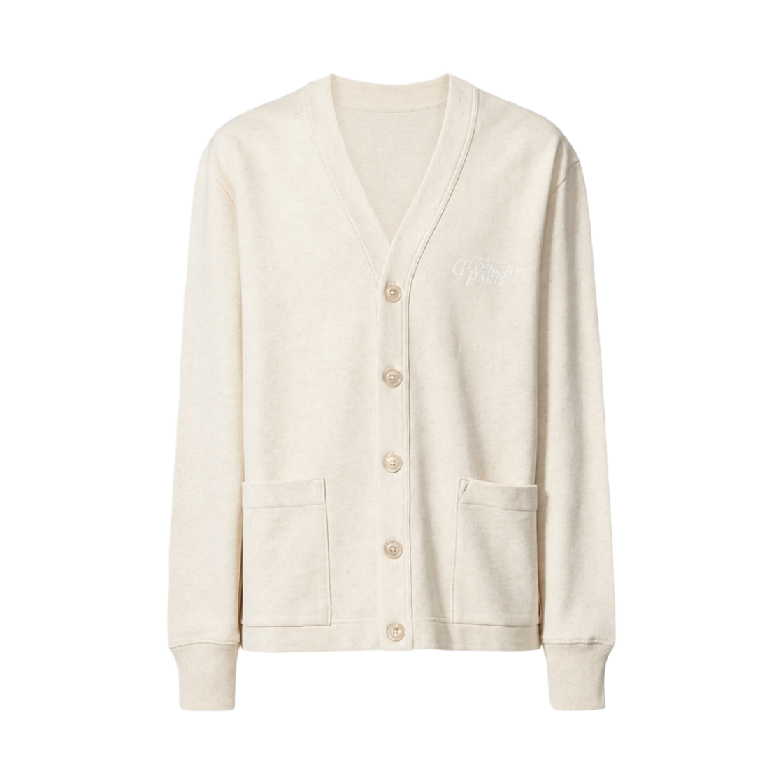 지방시 로고 스웨트 가디건 내츄럴(Givenchy Logo Sweat Cardigan Natural)