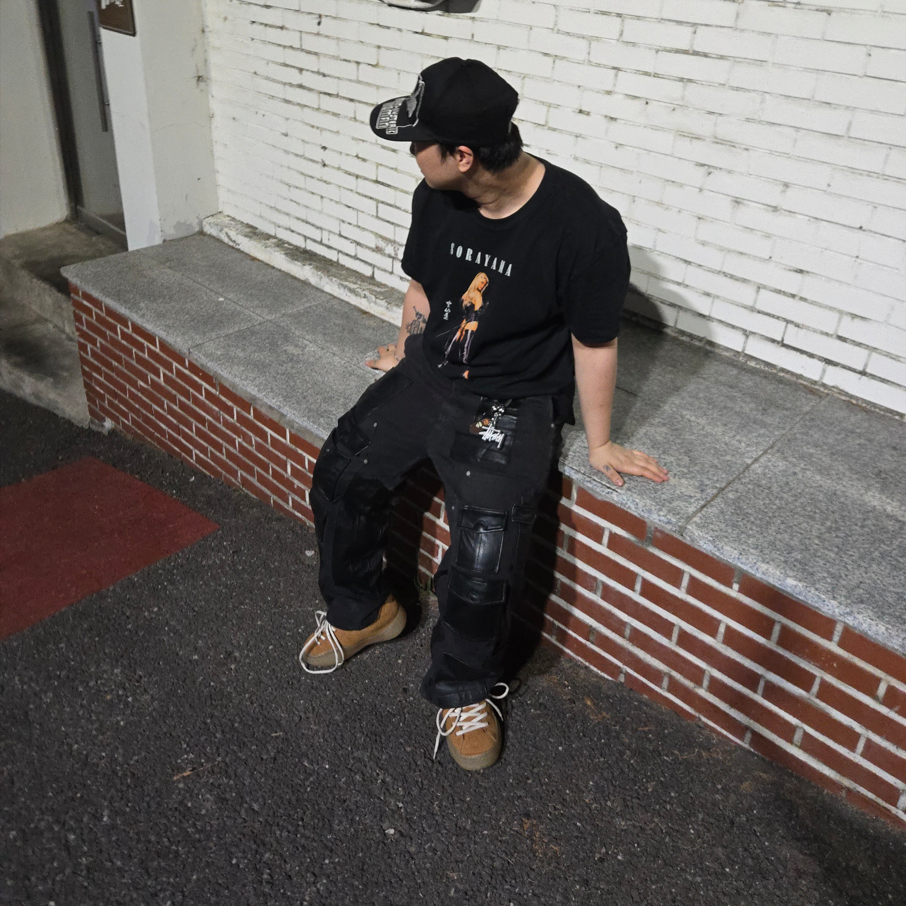 ERL Vamp Skate Shoe Natural Brown 착용 스타일 - 3